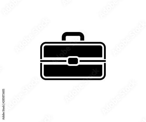 Briefcase icon isolated on white background.