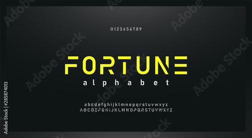 urban modern alphabet font and number. Typography future creative design concept fonts and numbers. vector illustraion