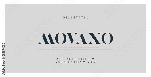 Elegant alphabet letters font and number. Classic Lettering Minimal Fashion Designs. Typography fonts regular uppercase typo set. vector illustration