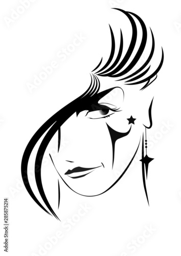 男性の顔、ヘアースタイル、ファッション