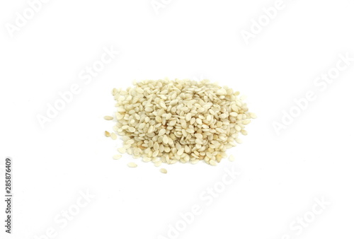 A sesame seeds isolated on a white background.