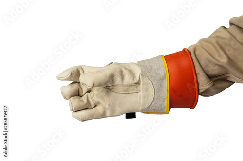 Glove isolated on white background