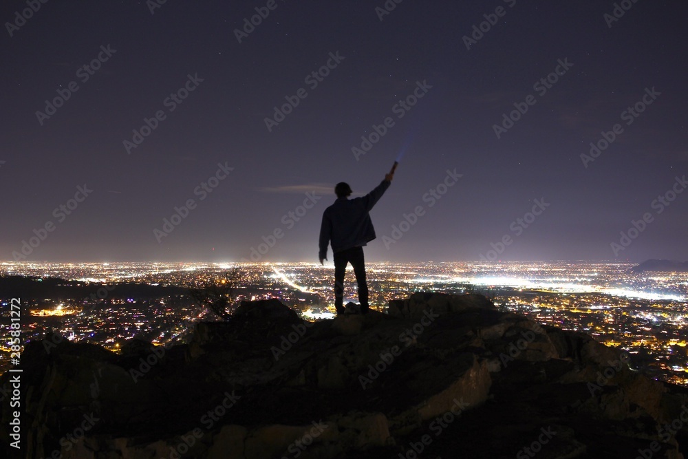 Fototapeta premium Above the City Lights