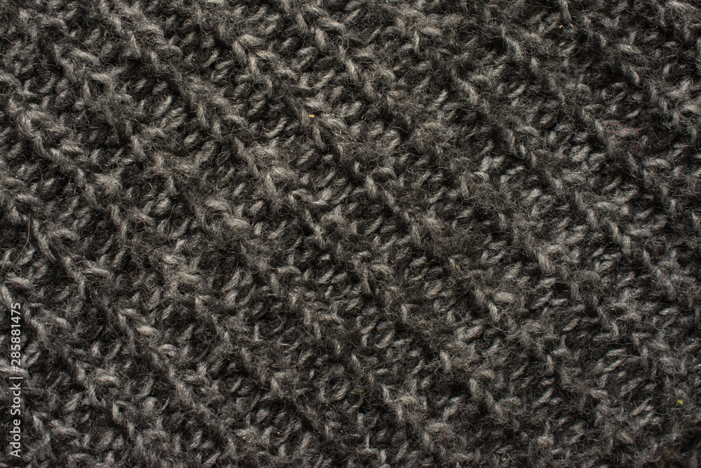 Fototapeta premium highly detailed needlework wool fabric, close up wool texture background