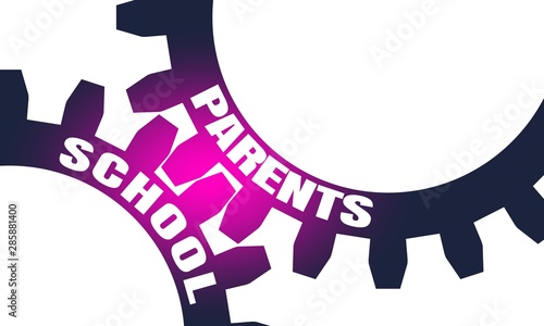School and parents text on the Mechanism of Gears.