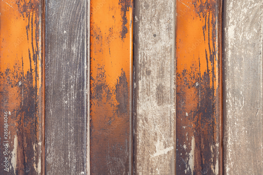 Orange and brown old wood texture. Grunge wooden background. Orange and brown old wood texture. Grunge wooden background.
