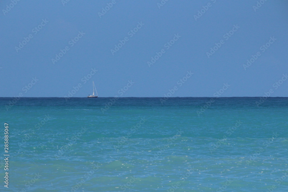 Fototapeta premium BARCA A VELA PAESAGGIO