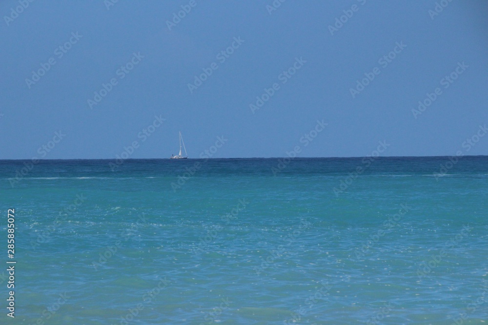 Fototapeta premium BARCA A VELA PAESAGGIO