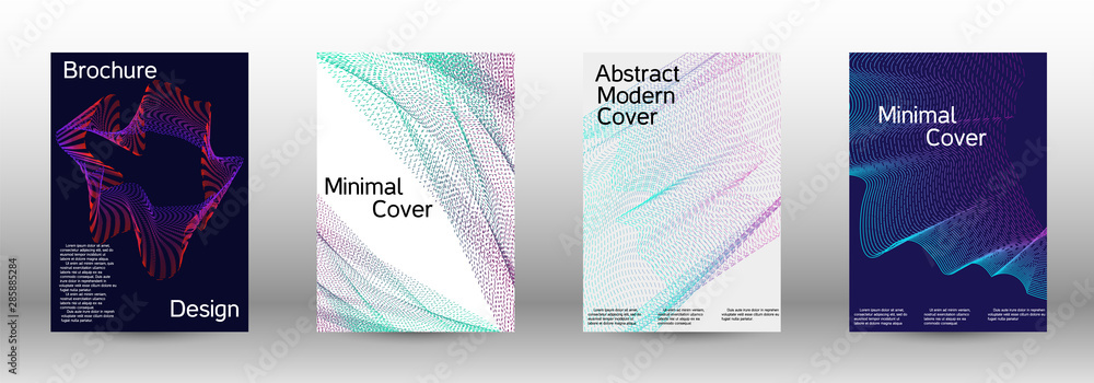 Cover design template set 