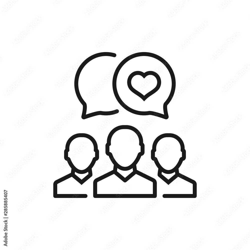 friendship and love - minimal line web icon. simple vector illustration. concept for infographic, website or app. friendship and love - minimal line web icon. simple vector illustration. concept for infographic, website or app.