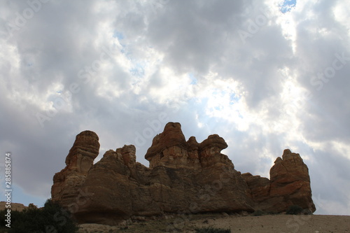 red rocks and blue sky