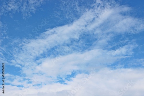 bottomless blue sky beautiful cloud background