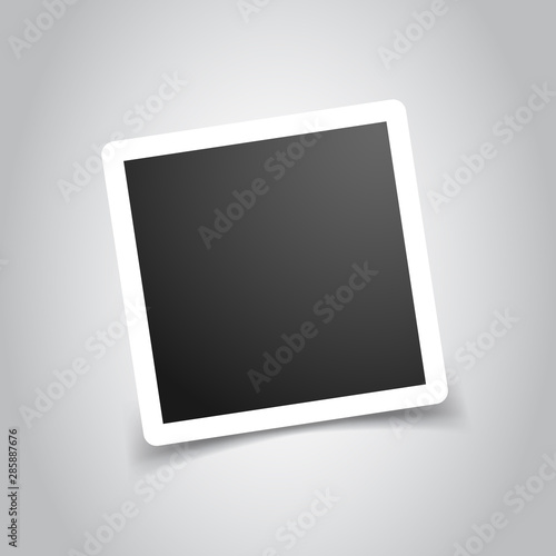 Photo frame sign icon in flat style. Snapshot picture vector illustration on isolated background. Photography banner business concept.