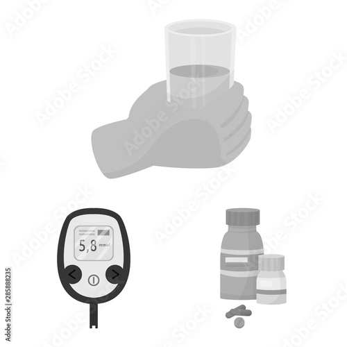 Vector design of health and diet sign. Collection of health and disease vector icon for stock.