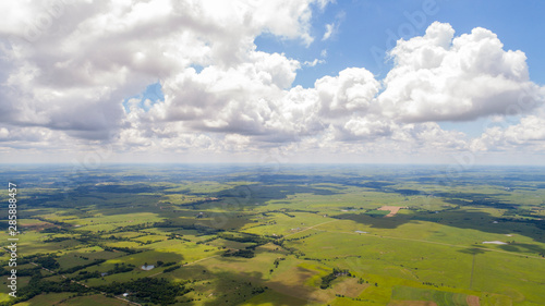 Aerial view showing farm 