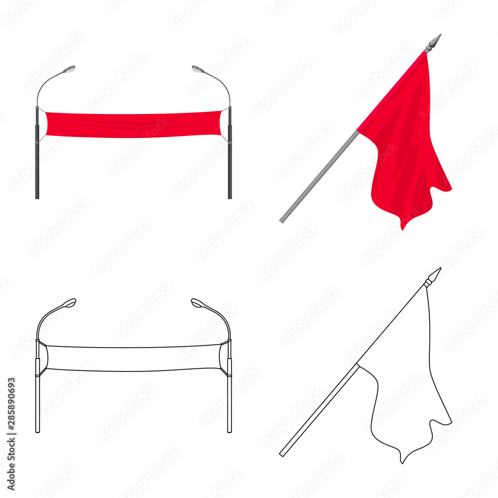 Vector illustration of texture and presentation symbol. Set of texture and media stock symbol for web. Vector illustration of texture and presentation symbol. Set of texture and media stock symbol for web.