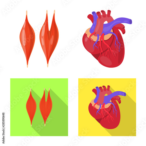 Vector illustration of biology and scientific sign. Collection of biology and laboratory stock symbol for web.