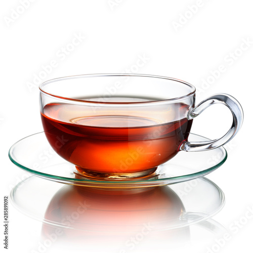 cup of tea isolated on white table