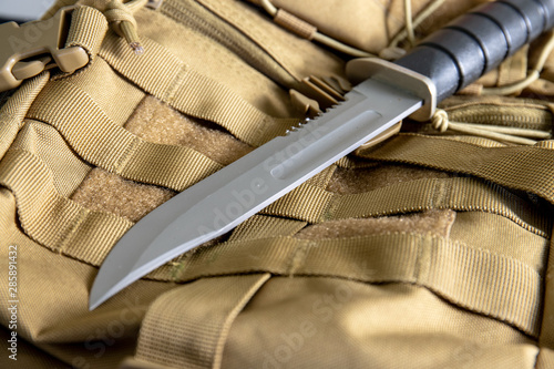 close up of a combat knife