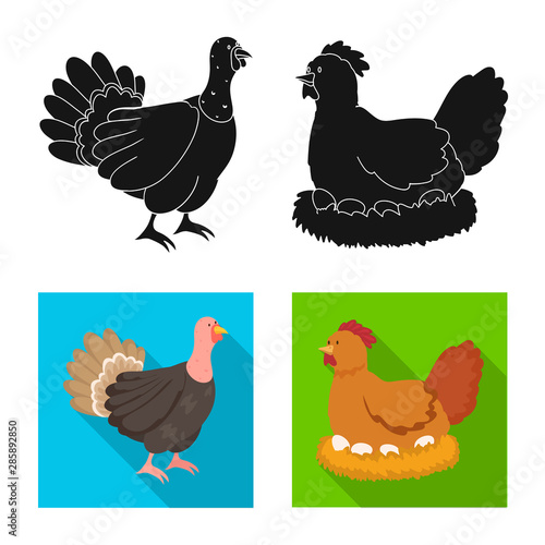 Isolated object of breeding and kitchen icon. Collection of breeding and organic vector icon for stock.