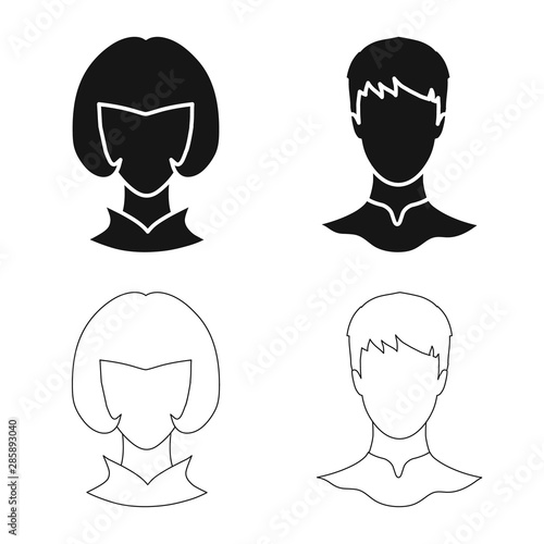 Vector design of professional and photo logo. Collection of professional and profile vector icon for stock.