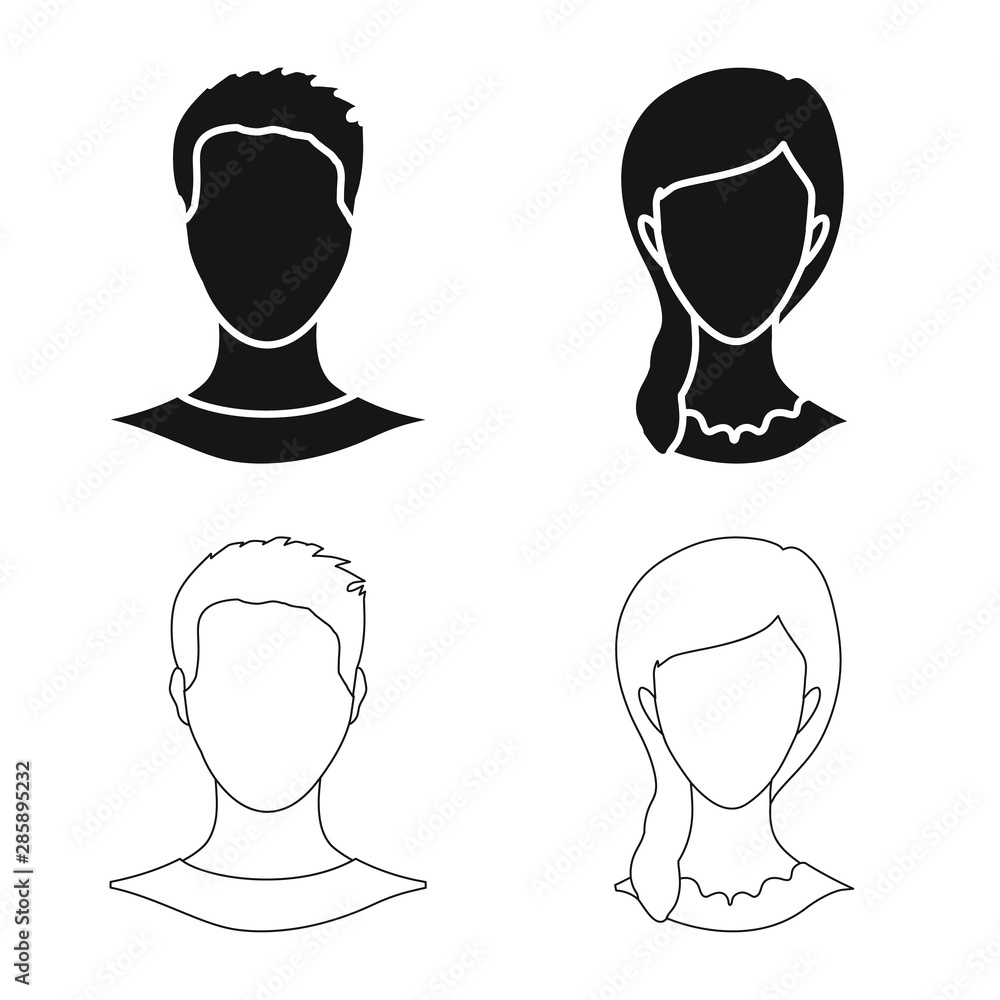Vector illustration of professional and photo sign. Set of professional and profile stock symbol for web. Vector illustration of professional and photo sign. Set of professional and profile stock symbol for web.
