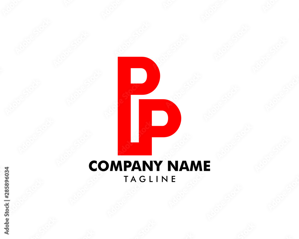 Initial Letter PP Logo Icon Design Template