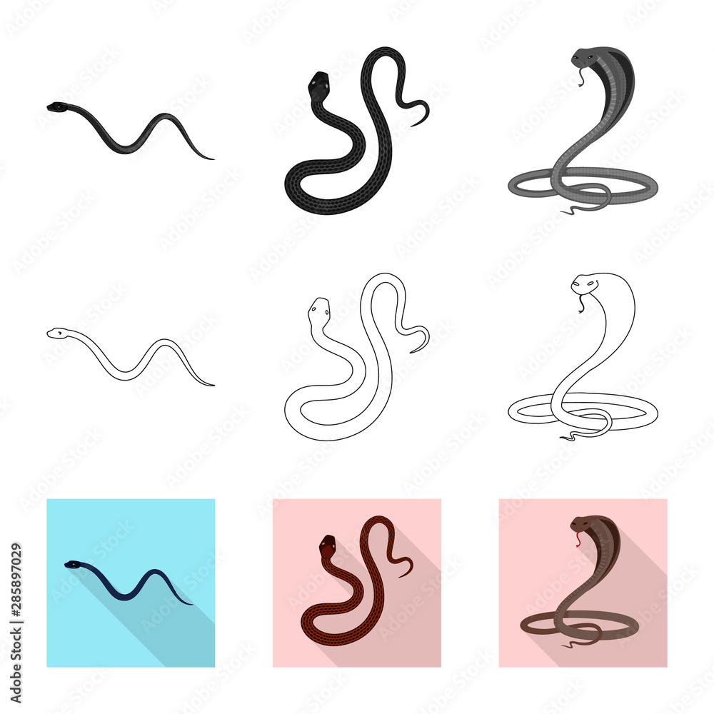 Obraz premium Vector design of mammal and danger symbol. Collection of mammal and medicine vector icon for stock.