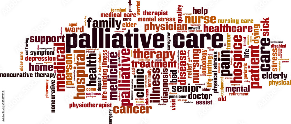 Palliative care word cloud