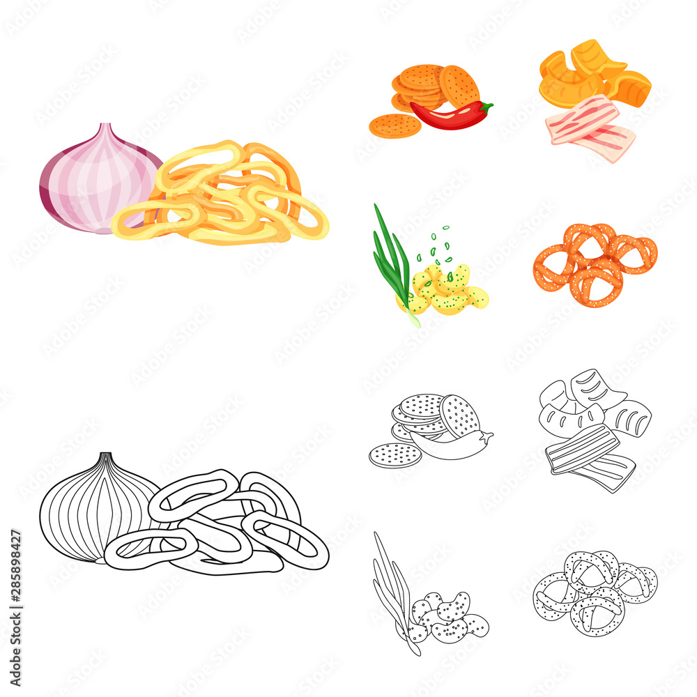 Isolated object of taste and seasonin logo. Collection of taste and organic stock vector illustration. Isolated object of taste and seasonin logo. Collection of taste and organic stock vector illustration.