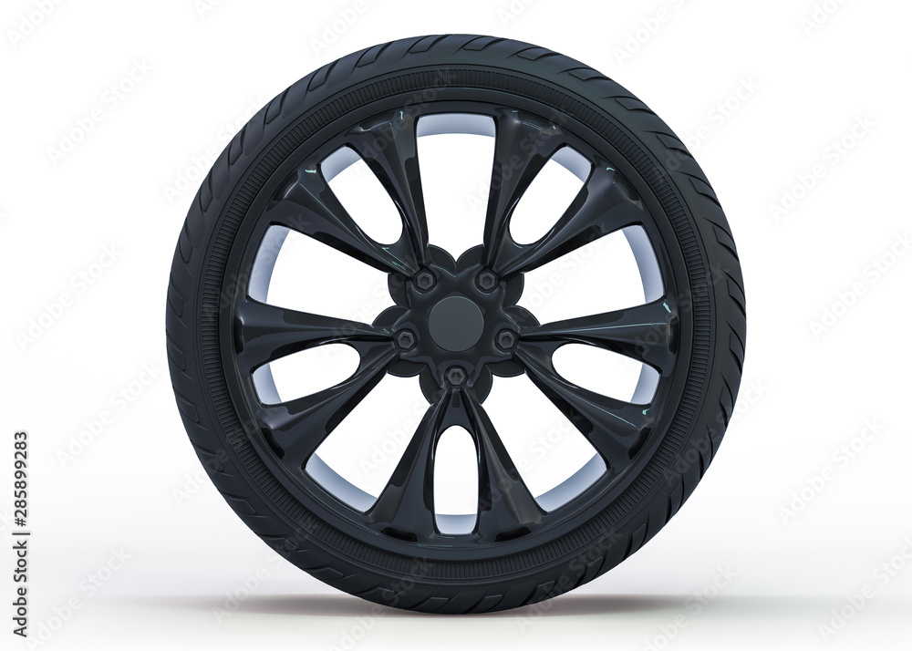 Winter set tires with hard protector. 3D