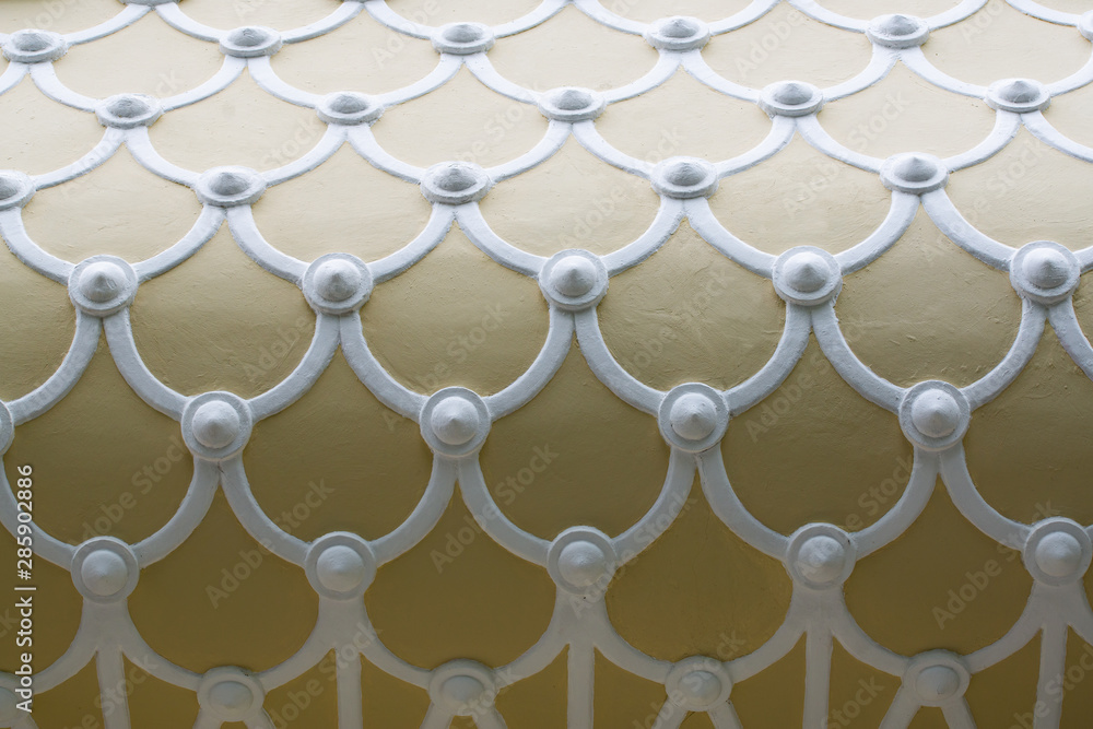 Fototapeta premium Vintage patterns on the facade of the building