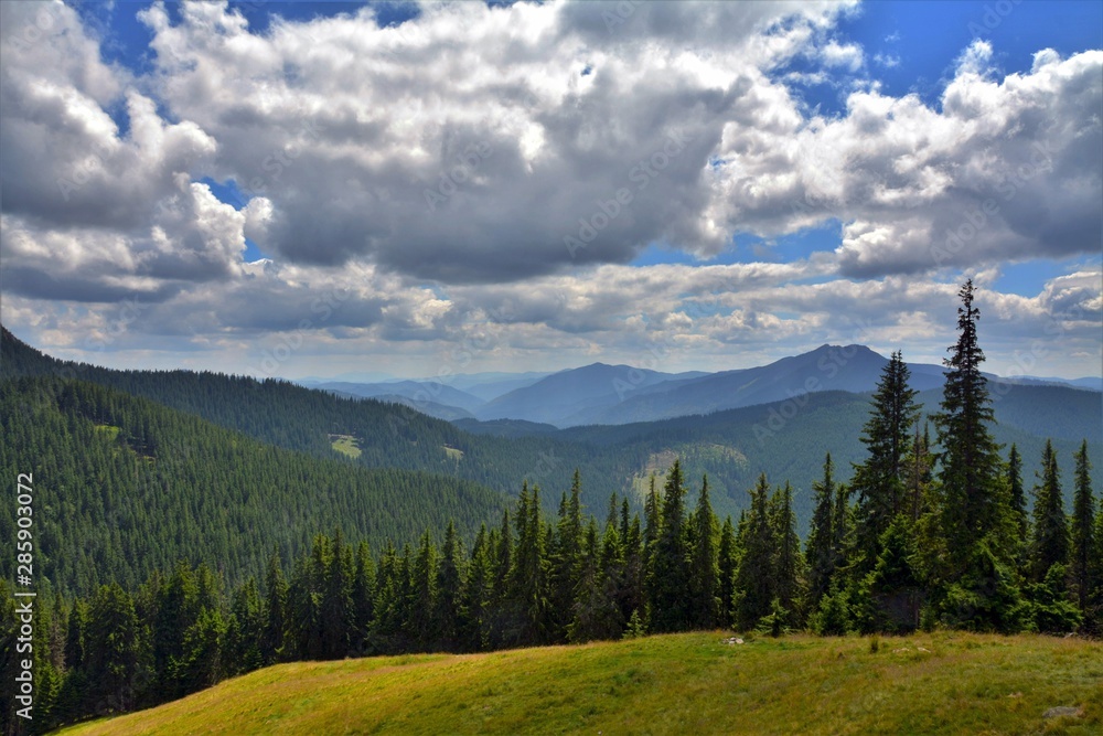 landscape from the Rarau mountains