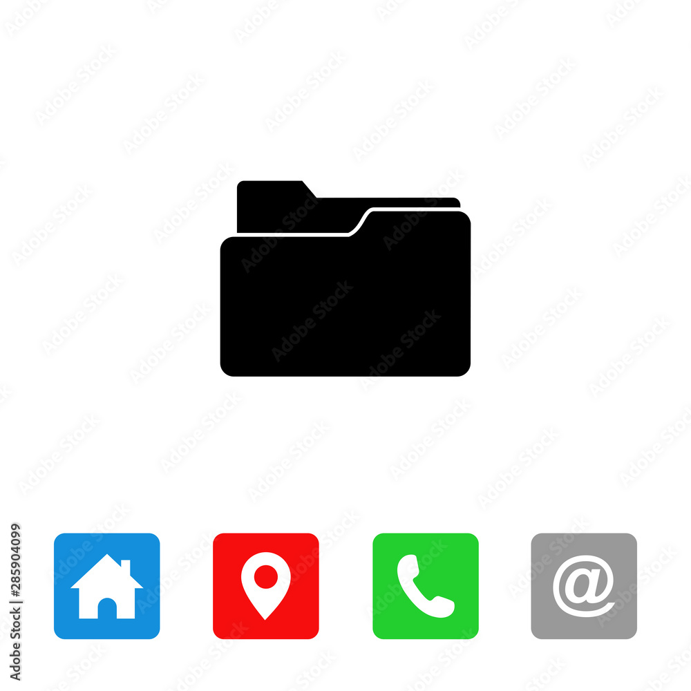 folder icon vector. symbol for web site Computer and mobile vector. folder icon vector. symbol for web site Computer and mobile vector.