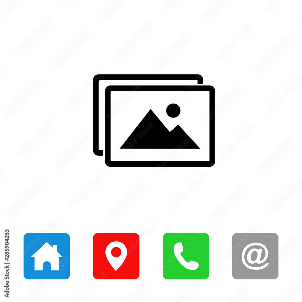 Photo Gallery icon vector, picture icon symbol Photo Gallery icon vector, picture icon symbol