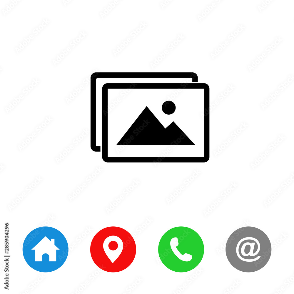 Photo Gallery icon vector, picture icon symbol Photo Gallery icon vector, picture icon symbol