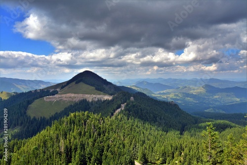 Rarau mountains in summer