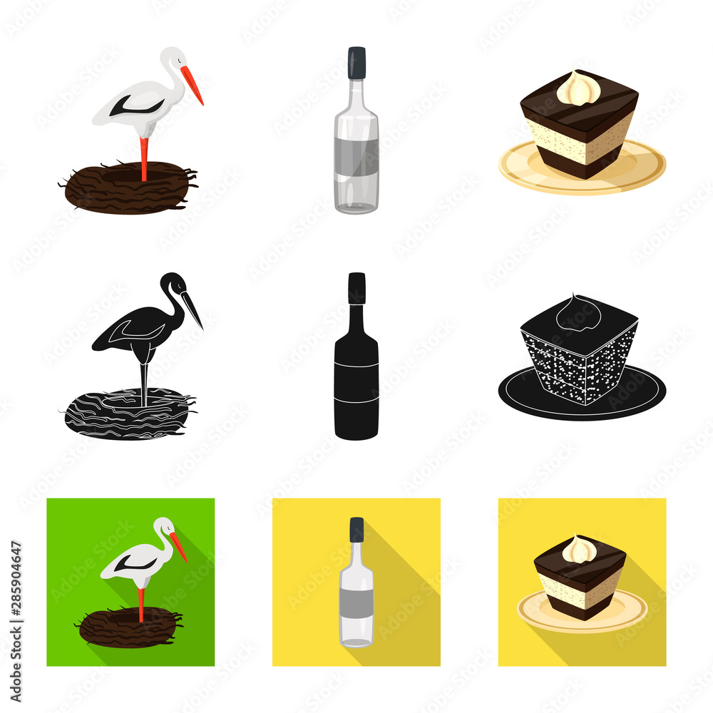 Vector illustration of traditional and tour logo. Set of traditional and landmarks stock symbol for web. Vector illustration of traditional and tour logo. Set of traditional and landmarks stock symbol for web.