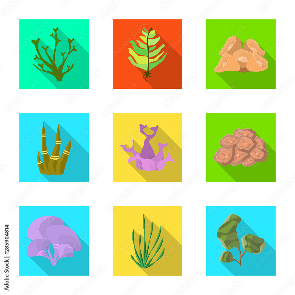 Isolated object of biodiversity and nature icon. Set of biodiversity and wildlife stock vector illustration.