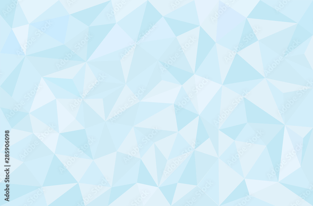 Obraz premium Geometric blue triangle background. Triangular polygonal texture