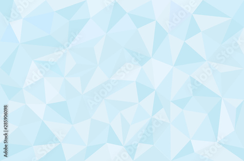 Geometric blue triangle background. Triangular polygonal texture