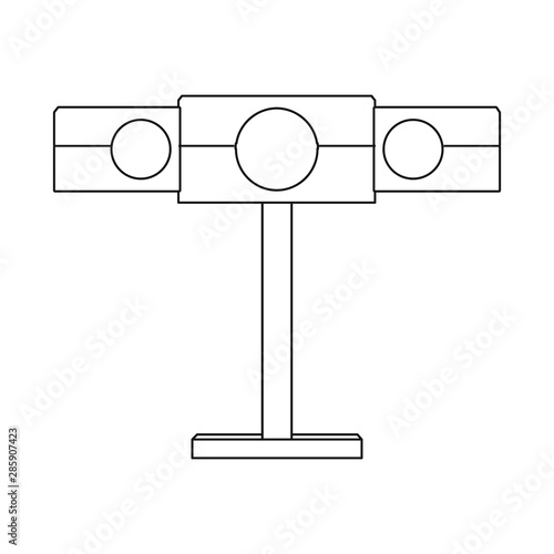 Vector illustration of guillotine and torture sign. Set of guillotine and punishment stock symbol for web.