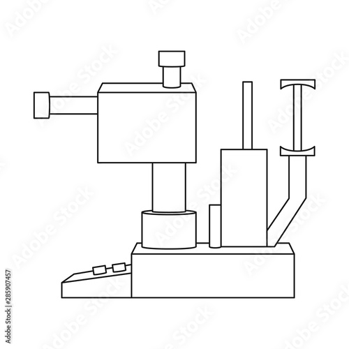 Isolated object of apparatus and equipment sign. Set of apparatus and eye vector icon for stock.