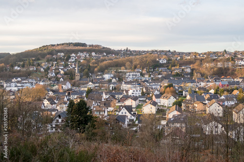 The town of Overath in North Rhine-Westphalia, Germany