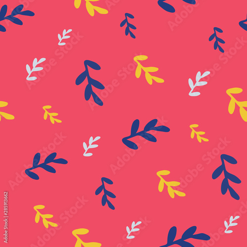 leaves seamless repeat pattern background