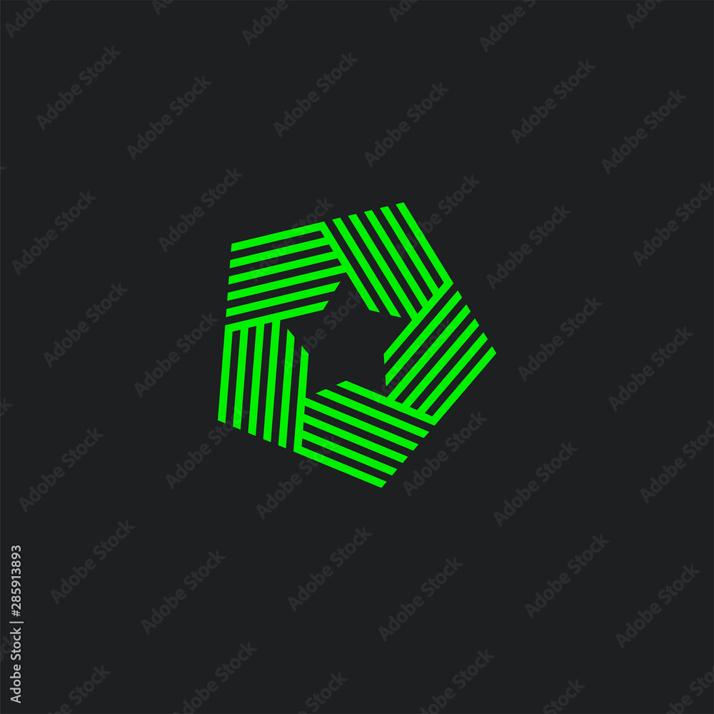 Fototapeta premium Star logo element vector emblem modern design