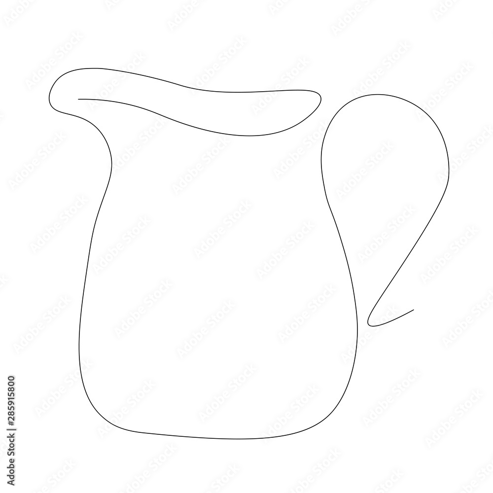 Jug of milk, vector illustration Jug of milk, vector illustration