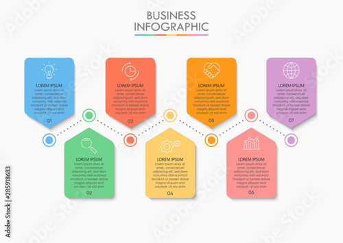 Business data visualization. timeline infographic icons designed for abstract background template milestone element modern diagram process technology digital marketing data presentation chart Vector