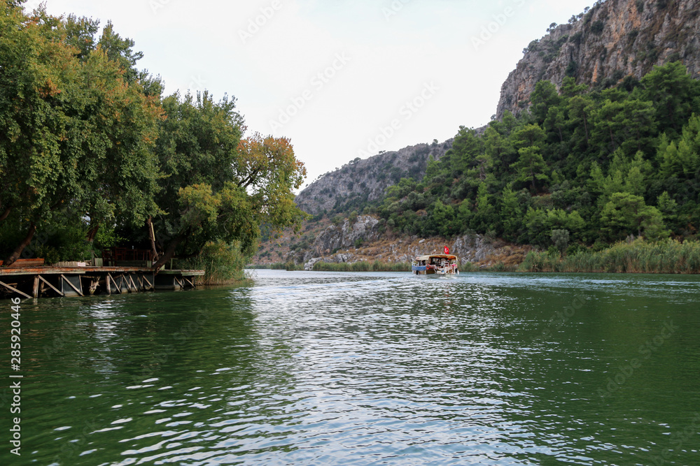 Boat tour on the dalyan river