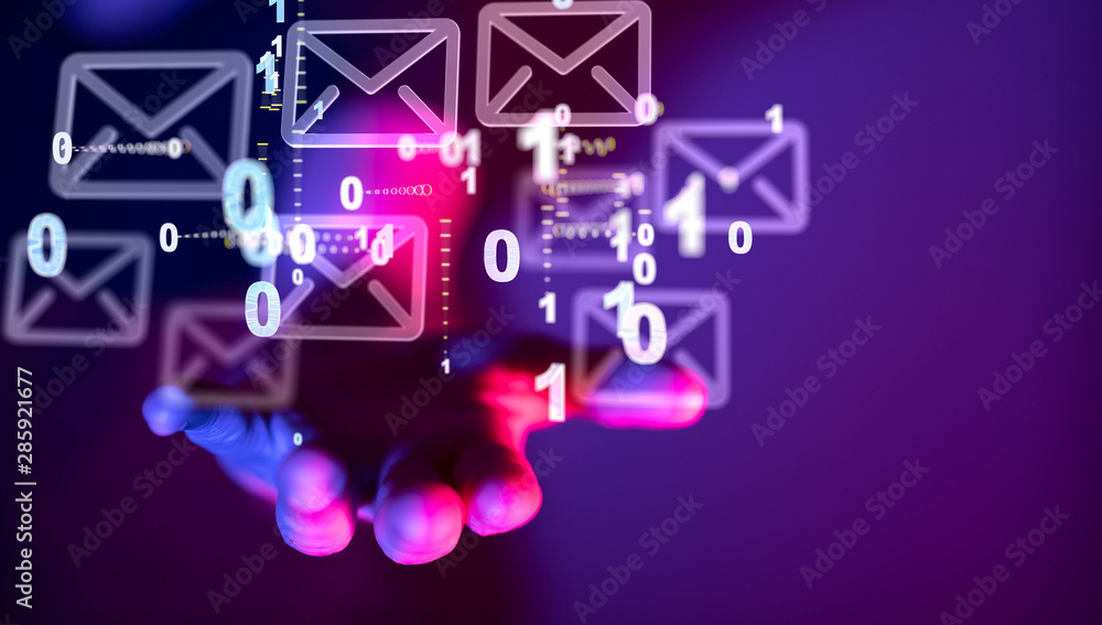 Fototapeta premium Mail Communication Connection message to mailing